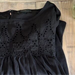 J. Crew Black Eyelet Top ✨